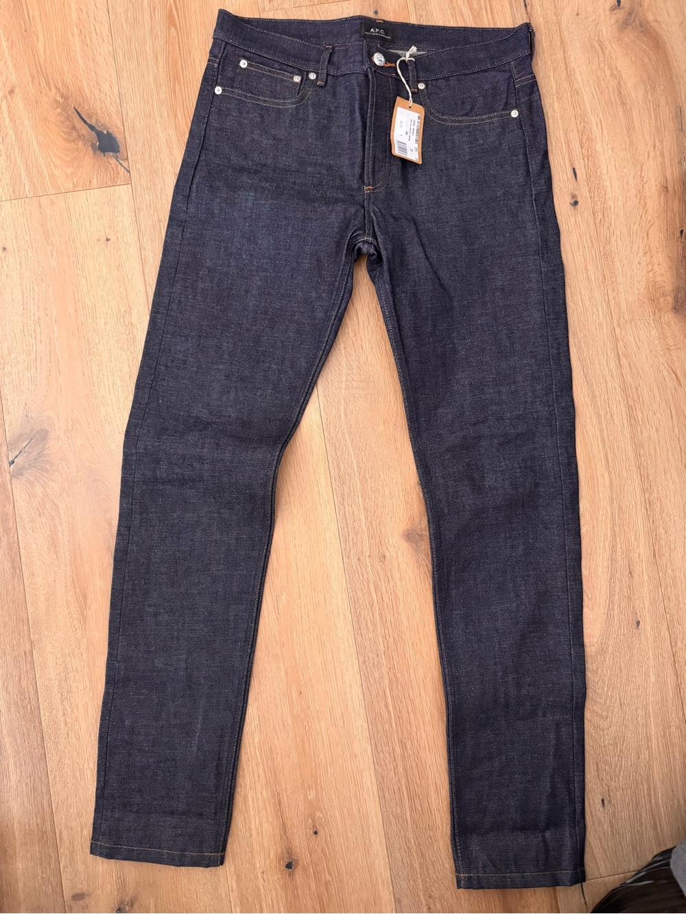 NWT size 32 A.P.C. Men's Raw Indigo Slim Jeans
